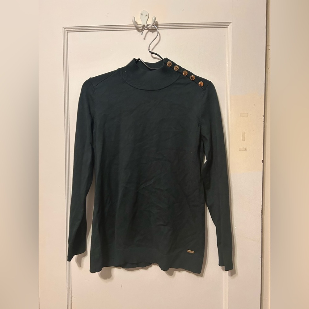 Calvin Klein Forest Green Knit Top